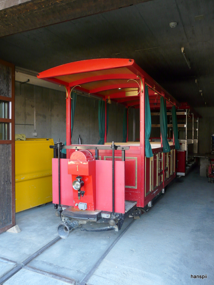 Riffelalp - Tram Nr.1 in der Tramunterkunft im Hotel auf der Riffelalp am 21.09.2012