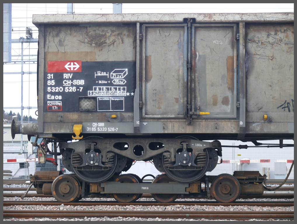 Rollbockverkehr auf der WSB/AAR. (13.12.2010)