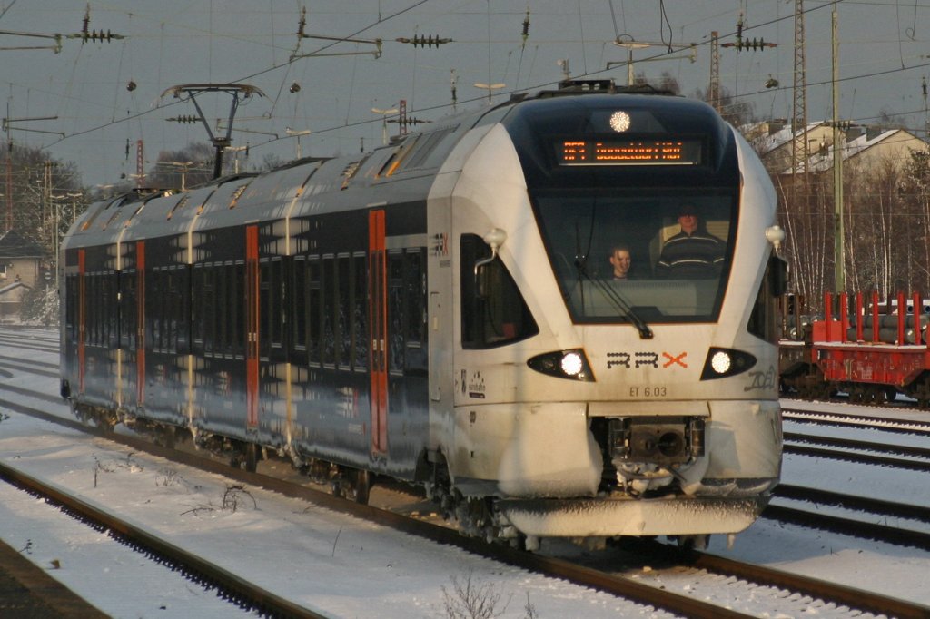 RRX (Eurobahn) ET 6.03 durchf�hrt am 30.1.10 D�sseldorf-Rath
Gru� an den Tf!
