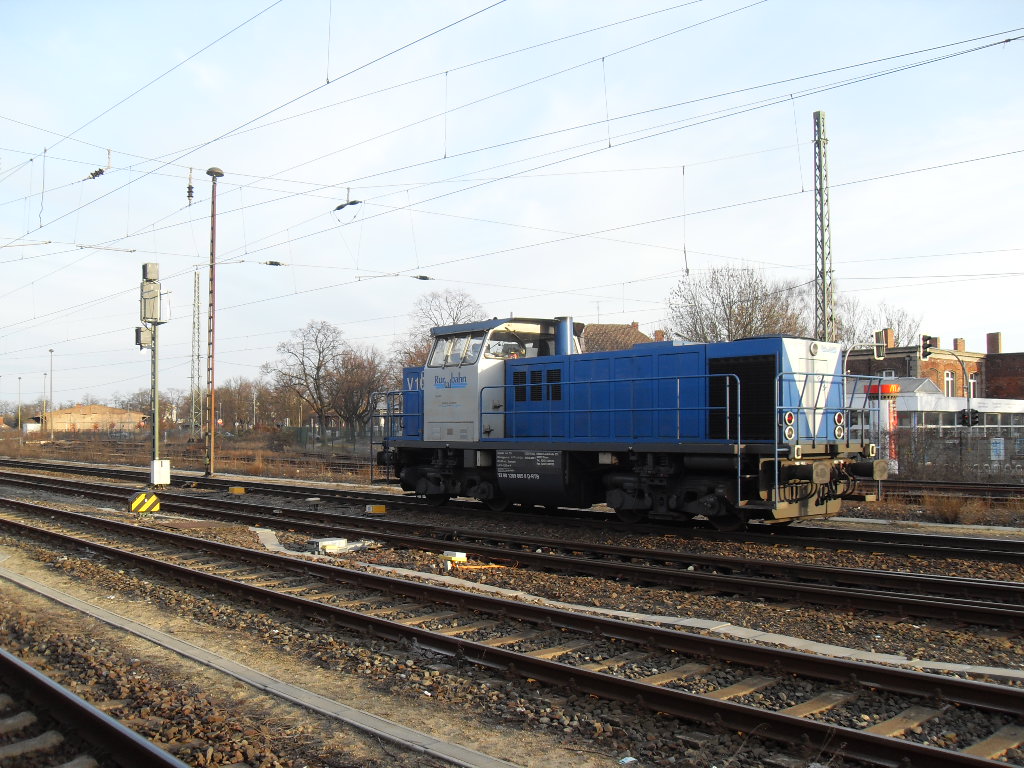 Rurtalbahn 209 005 (V105)war am 20.02.2011 in Stendal.