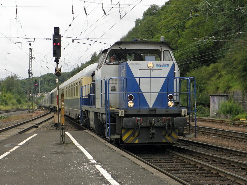 Rurtalbahn G1204 V107 bei einer berfhrungsfahrt von Siemens Triebzgen in Altenbeken am 2.7.2011