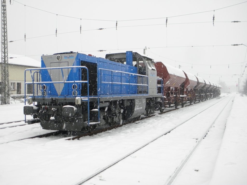 Rurtalbahn G1206 abgestellt in Dren am 23.12.10

