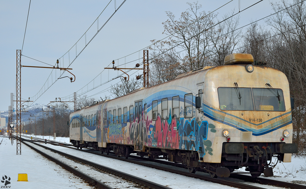S 814-130 fhrt durch Maribor-Tabor in Richtung Srediče. /28.3.2013