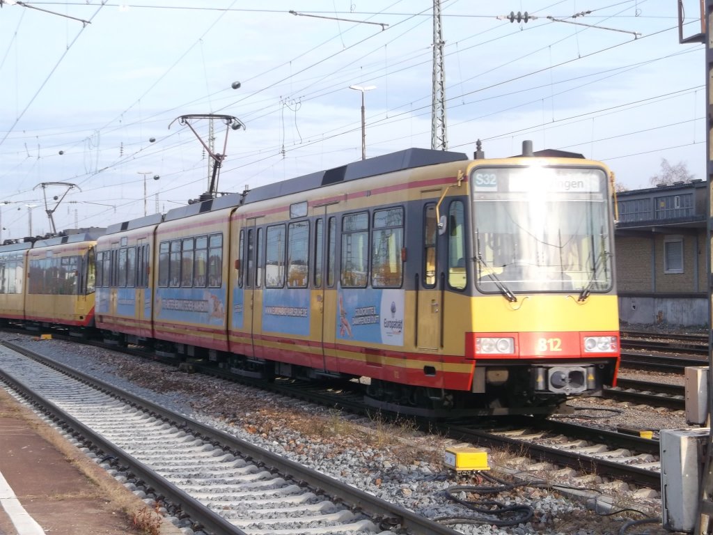 S Bahn bei der Einfahrt in Rastatt am HBF Bild ist enstanden am 27.01.2013