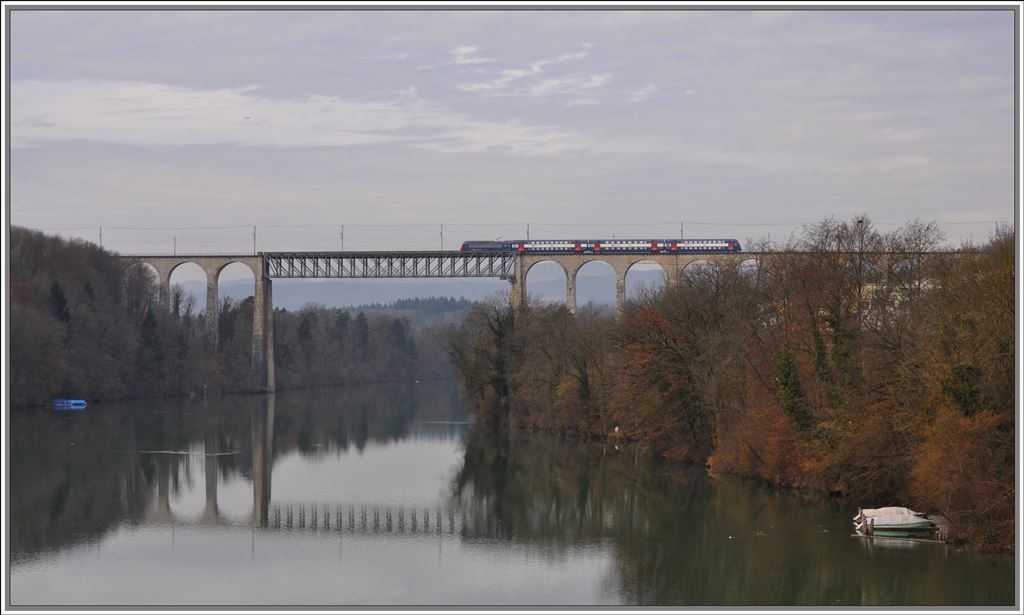 S5 18534 nach Rafz auf dem Eglisauer Viadukt. (08.03.2013)