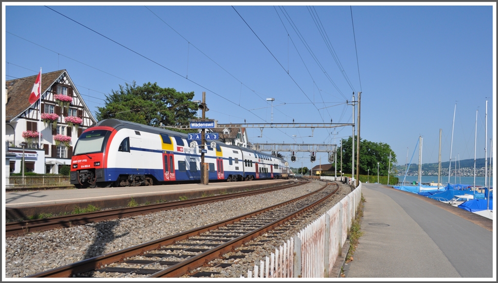 S8 18833 mit 514 053-4 in Wdenswil. (20.08.2012)
