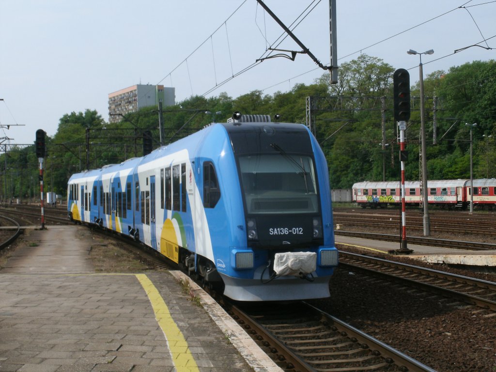 SA136 012,am 14.Mai 2011,in Szczcin Glowny.