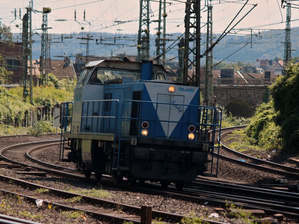 Sally von der Rurtalbahn am 02.09.2011 von Aachen Hbf kommend bei der Einfahrt in Aachen West.