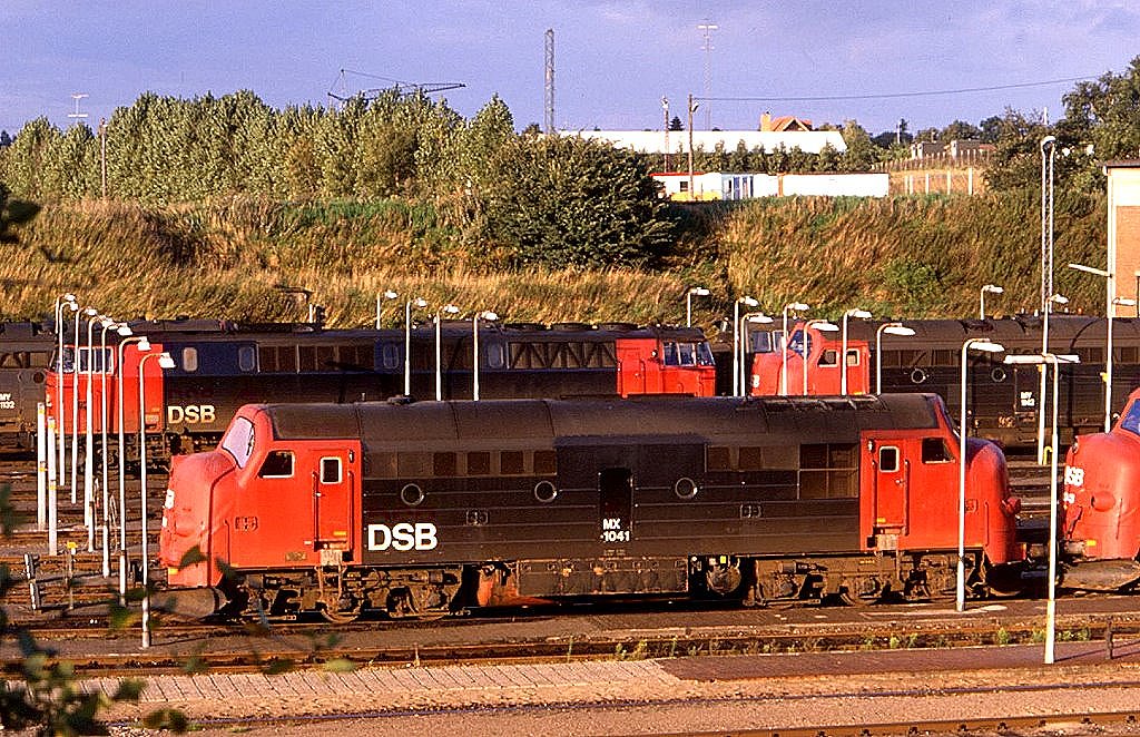 Samstgliche Abendruhe in Depot von Fredericia, 13.08.1988.