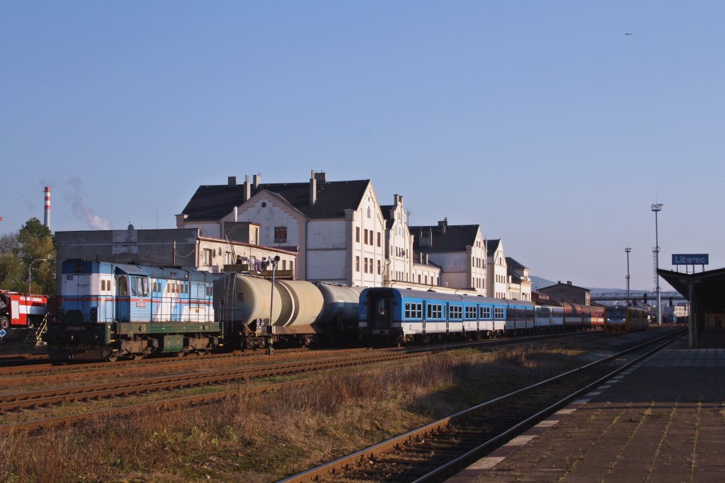 Samstagnachmittags-Idylle im Bahnhof von Liberec. (22.10.'11)