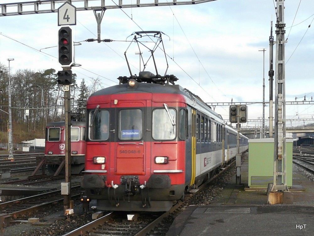 SBB / S-Bahn Zrich - Triebwagen RBe 4/4 540 048-6 in Blach am 01.04.2011
