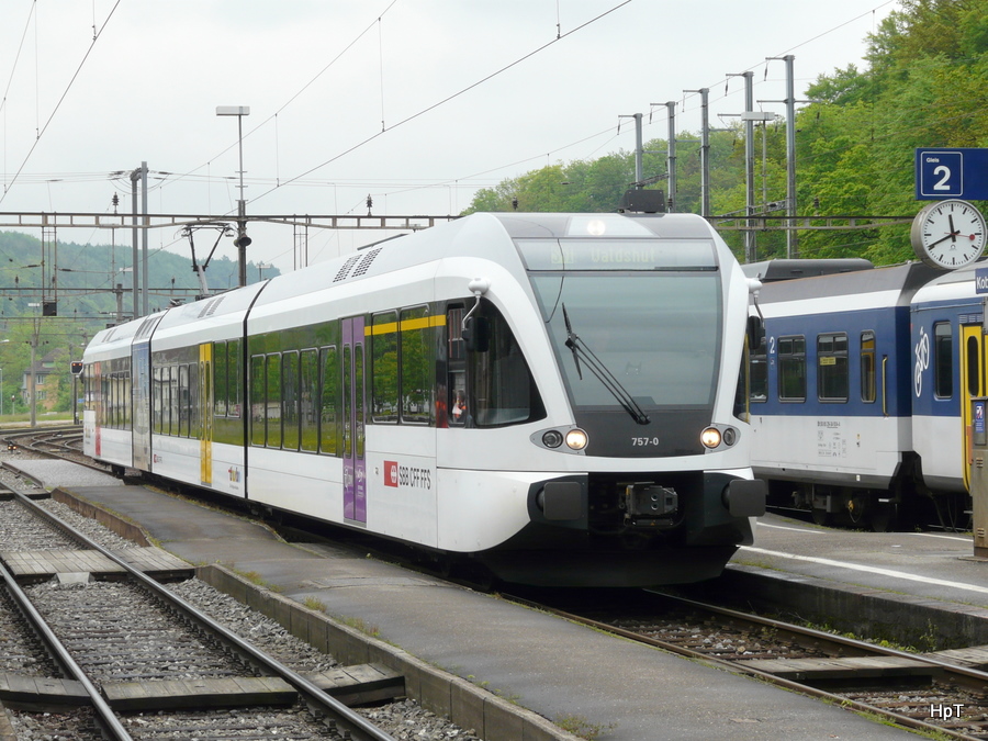 SBB / Thurbo - Triebwagen RABe 2/8 526 757-0 in Koblenz am 20.05.2010