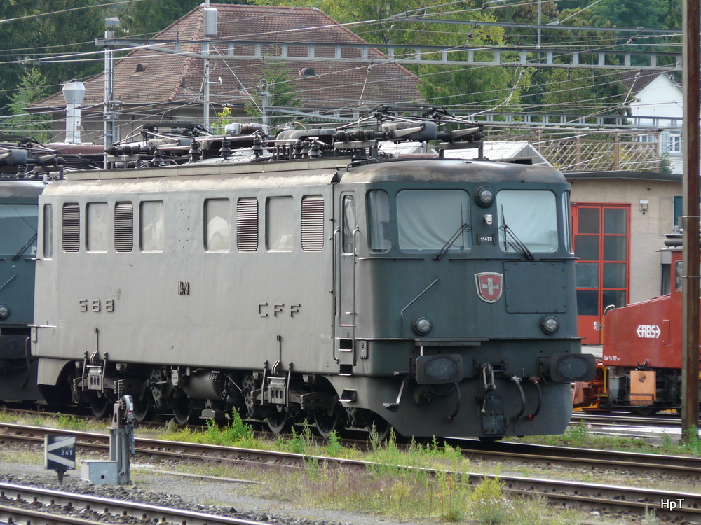 SBB - Ae 6/6 11479 abgestellt im Bahnhof Solothurn am 24.07.2011