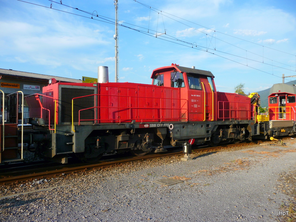 SBB - Am 841 008-6 im Gterbahnhof Biel am 14.08.2011