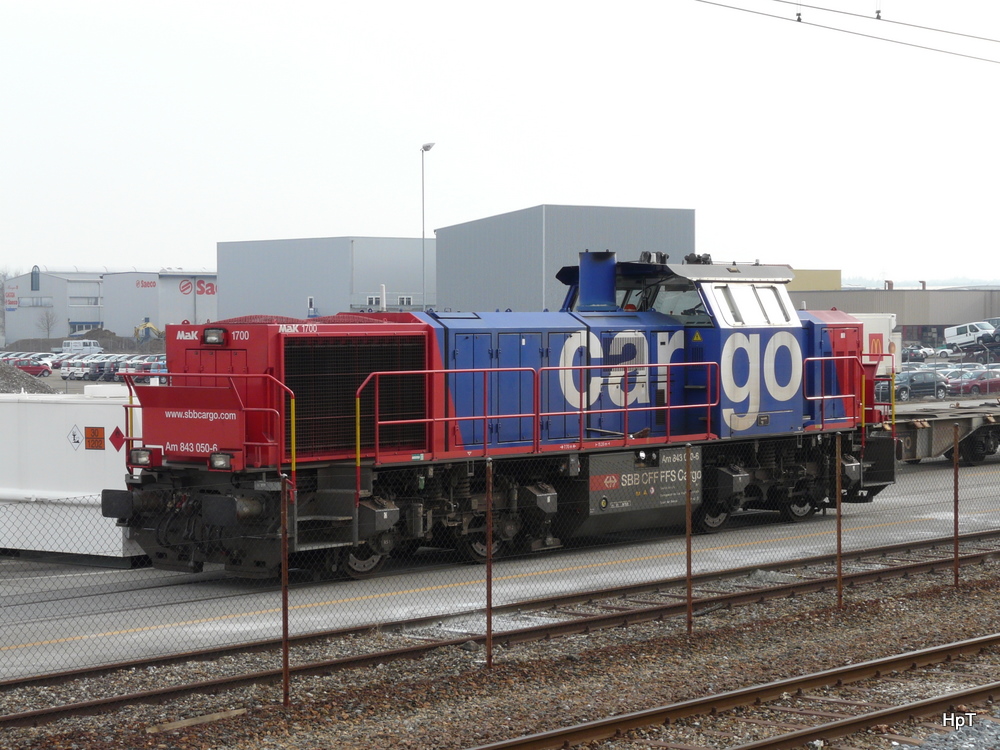 SBB - Am 843 050-6 in Oensingen am 12.03.2011