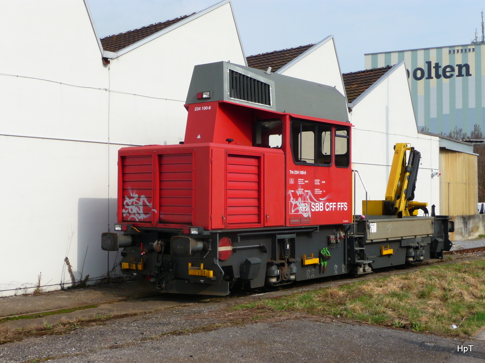 SBB - Baudienst Tm 2/2  234 100-6 in Olten am 18.03.20112