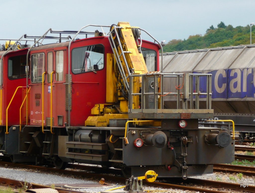 SBB - Baudiesntlok  Tm 2/2 9462 im Betriebsareal der IW Biel anlsslich des   Tages der offene Tr   am 19.09.2009