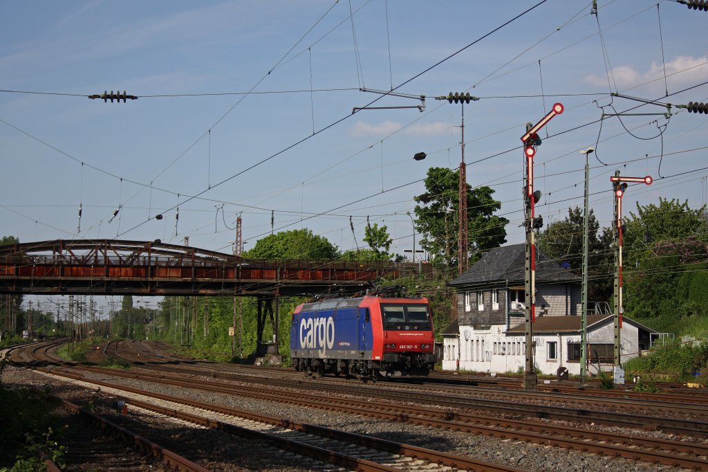 SBB Cargo 482 001 am 14.5.12 in Dsseldorf-Rath.