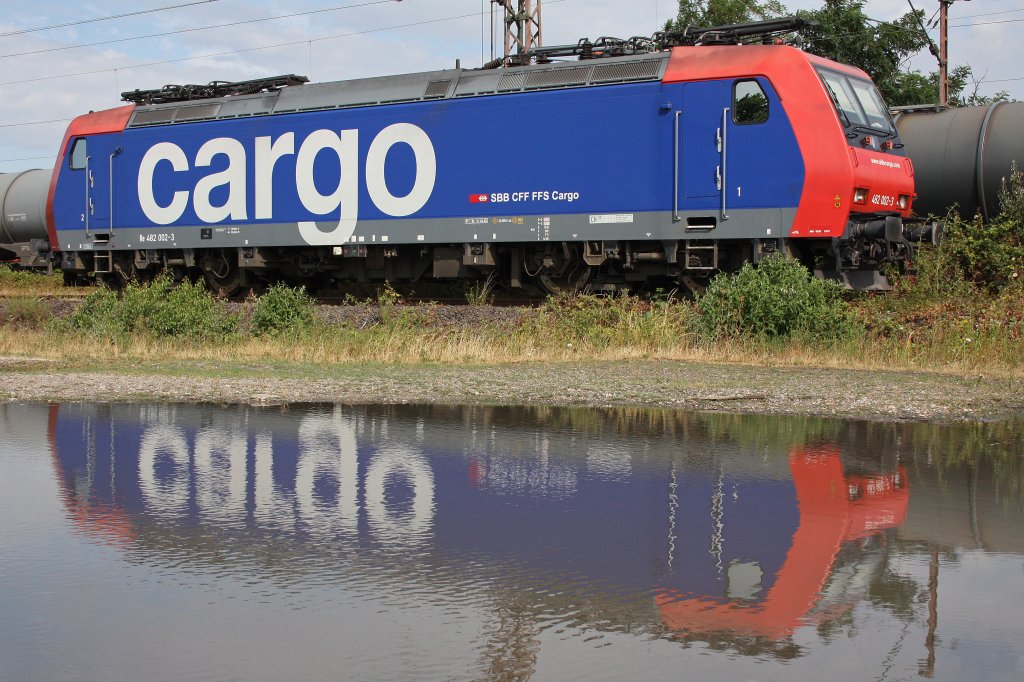 SBB Cargo 482 002-3 am 17.7.10 abgestellt in Duisburg-Ruhrort Hafen