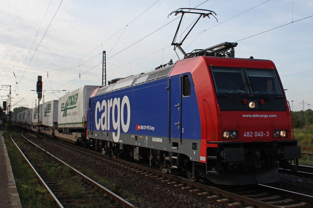 SBB Cargo 482 040 am 11.9.10 in Duisburg-Bissingheim