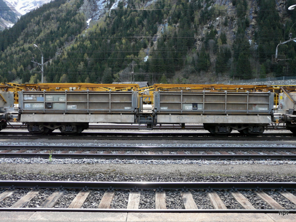 SBB - Dienstwagen Xas 80 85 98 62 133-8 in G�schenen am 08.05.2012