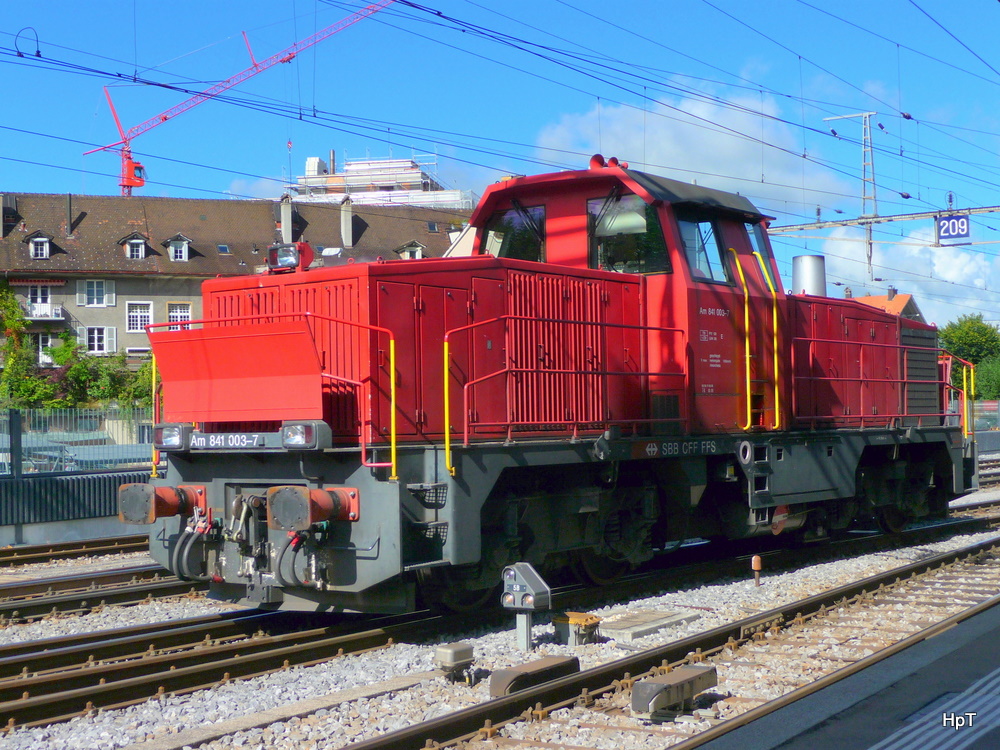 SBB - Diesellok Am 841 003-7 in Thun am 10.09.2010