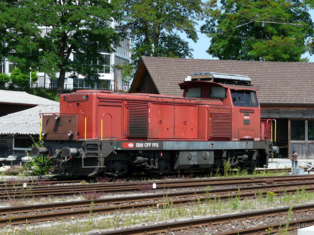 SBB - Diesellok Bm 4/4  18441 abgestellt im Bahnhofsareal von St-Gallen-St.Fieden am 09.07.2011