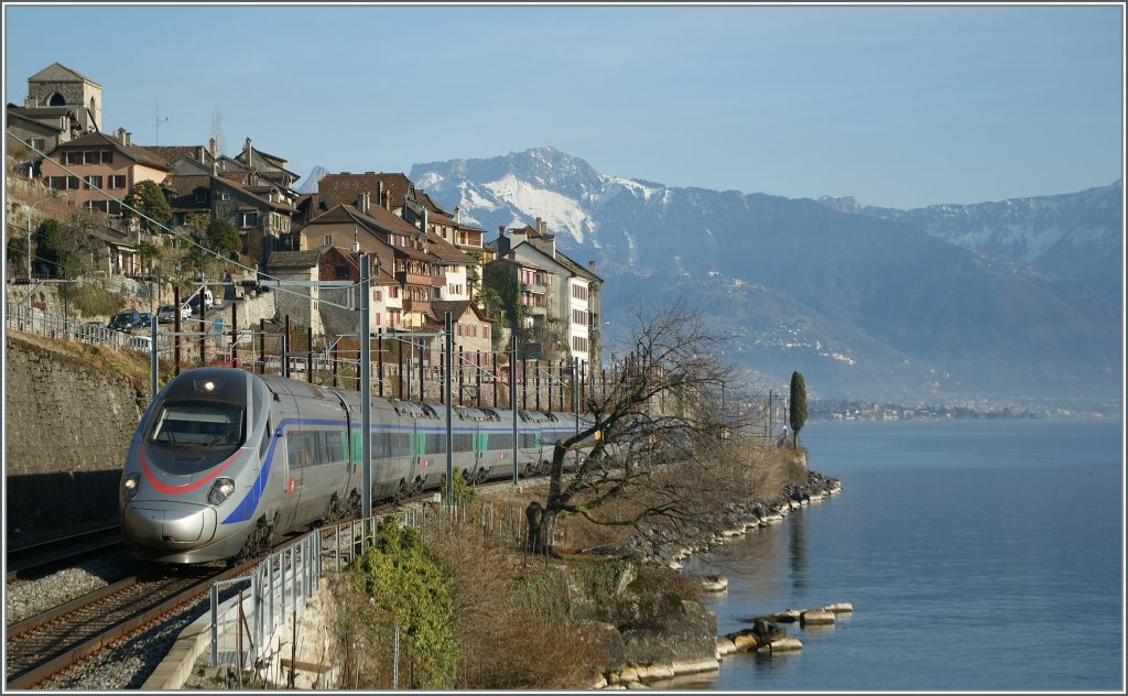 SBB ETR 610 als EC 43 am 8. Feb. 2011 bei St-Saphorin.