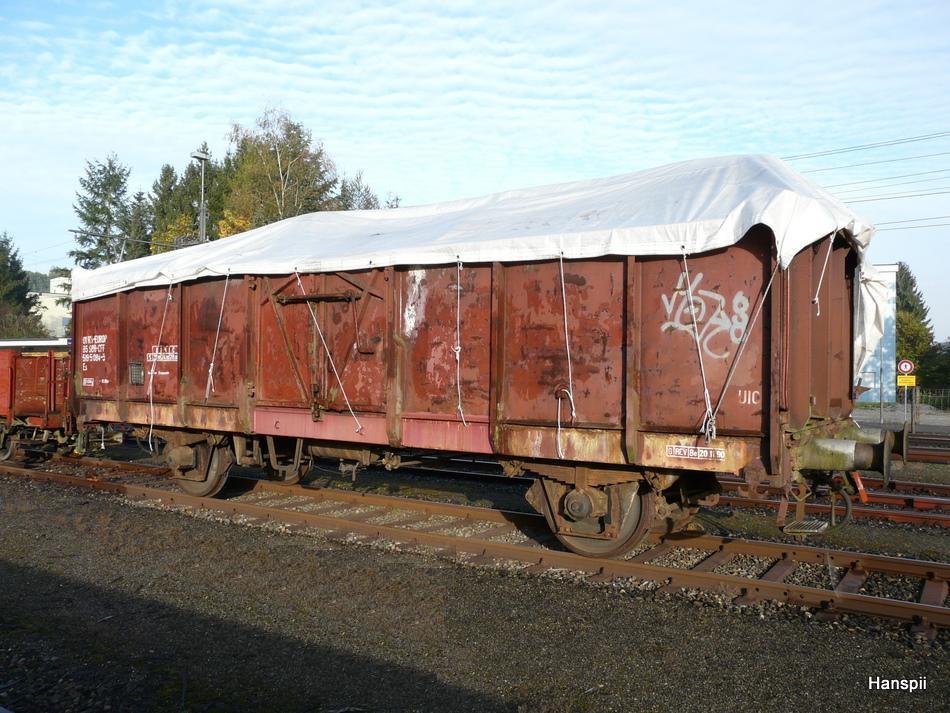 SBB - Gterwagen Typ  Es 01 85 519 5 084-5 in Bremgarten West am 11.10.2009