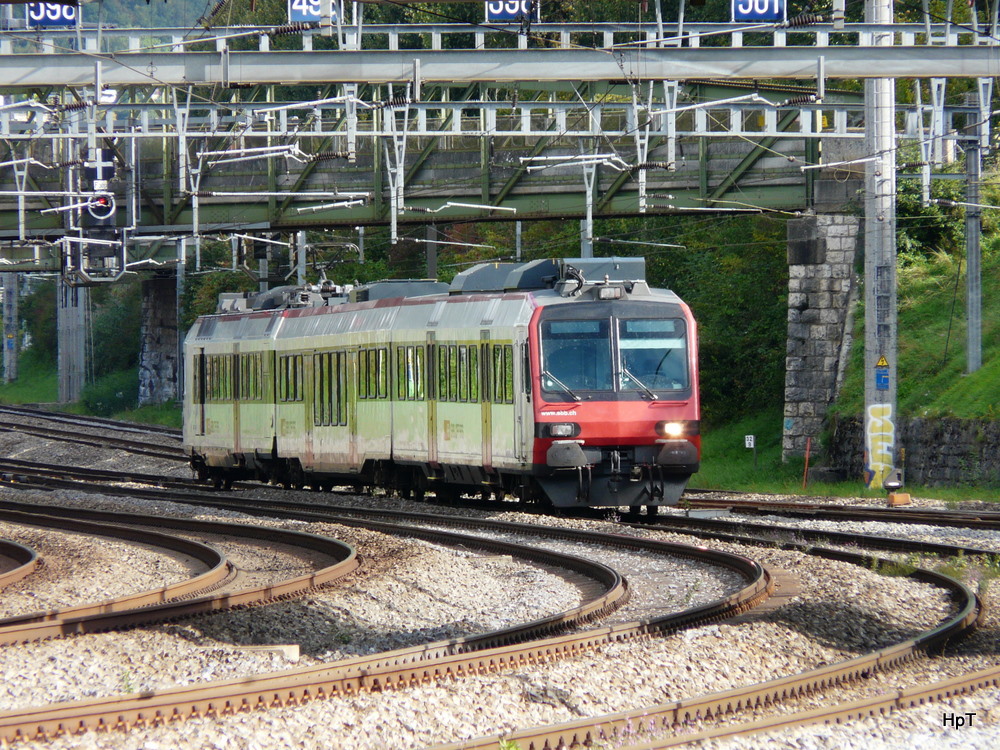 SBB - NPZ Domino Shuttelzug unterwegs vom SBB Depot zum SBB Indusriewerk anlsslich der 150 Jahre Feier des Jurabogens am 26.09.2010