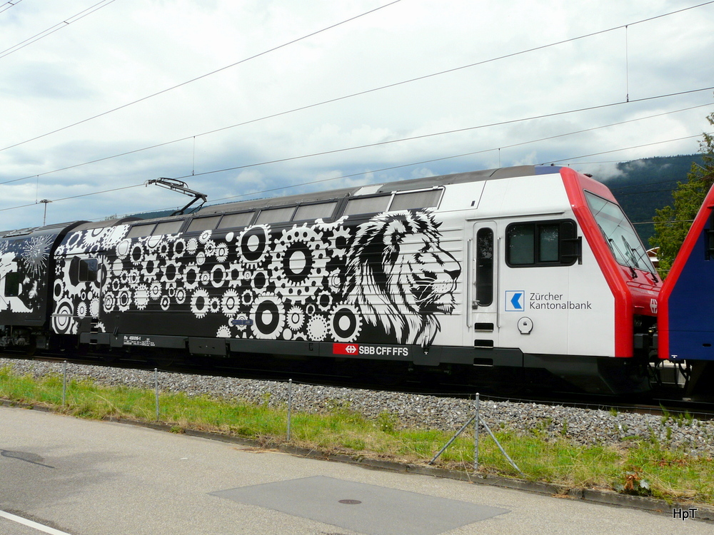 SBB - Testzug mit Lok 450 016-1 im Bahnhof Grenchen Sd am 04.08.2013