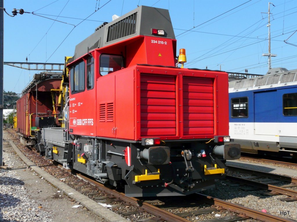 SBB - Tm 234 215-2 abgestellt in Langenthal am 08.09.2009