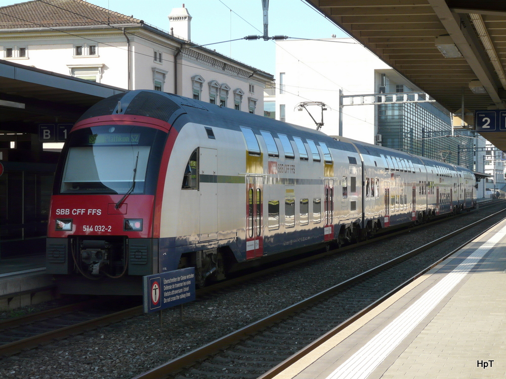 SBB - Triebzug RABe 514 032-2 in Frauenfeld am 08.05.2013