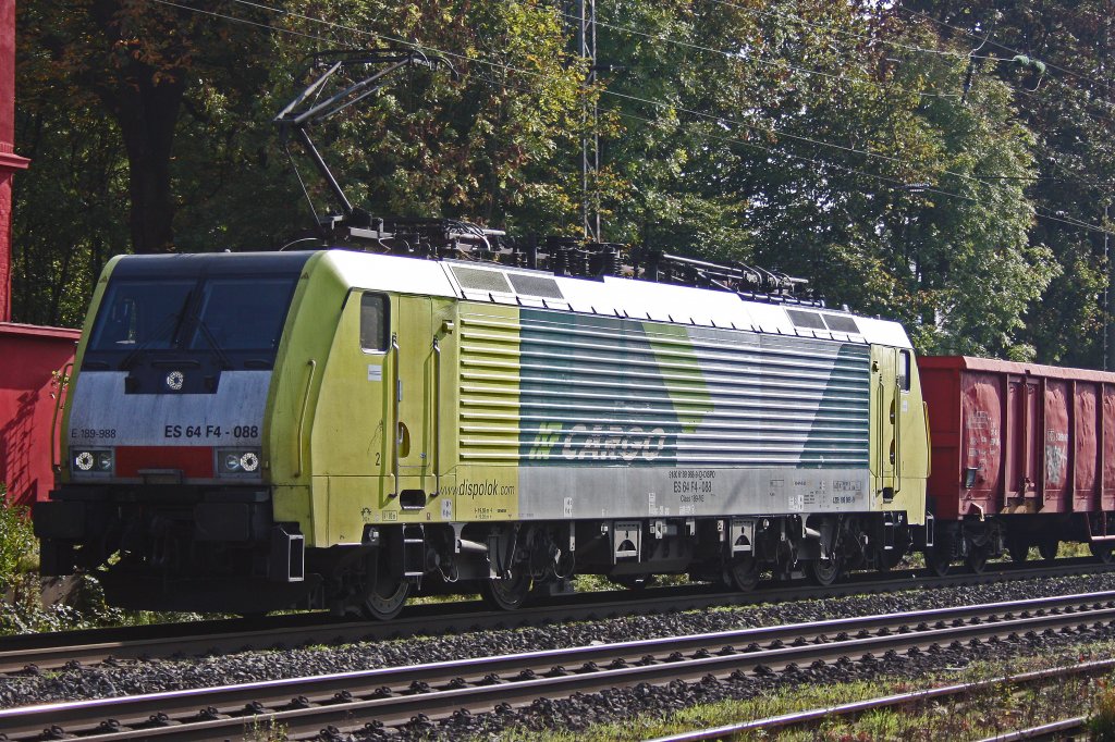 Schenker Mietlok ES 64 F4-088 (FN Cargo)am 13.10.10 in Ratingen-Lintorf