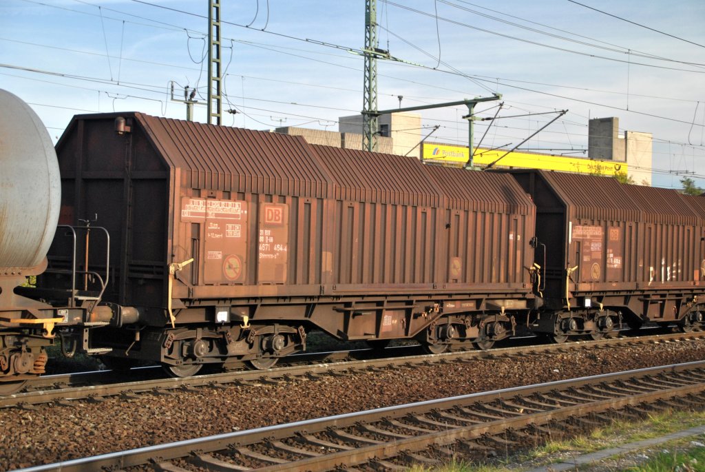 Schiebewandgterwagen in Lehrte am 29.10.2010 in Lehrte.