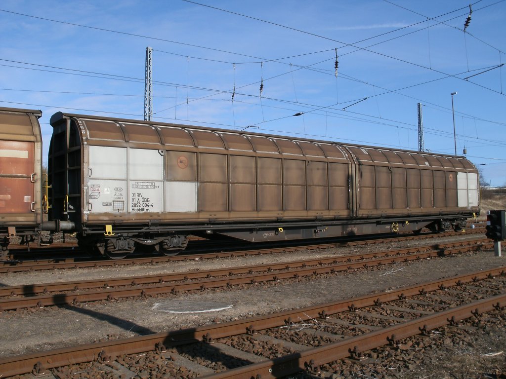 Schiebewandwagen Habbillns aus sterreich am 07.Mrz 2011 in Mukran.