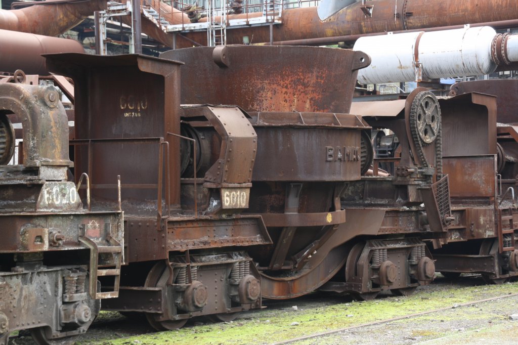 Schlackenpfannenwagen in der ehemaligen Henrichsh�tte Hattingen (10.04.2010)