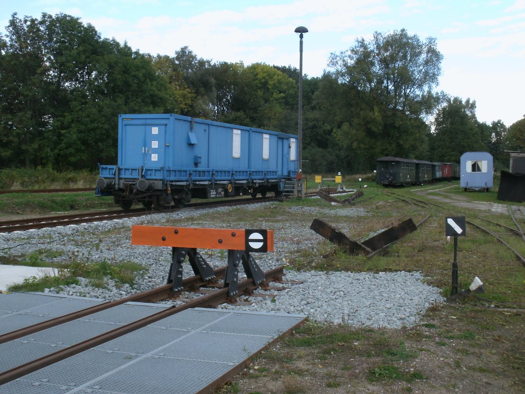 Schmalspurprellbcke,am 11.Oktober 2012,in Putbus.