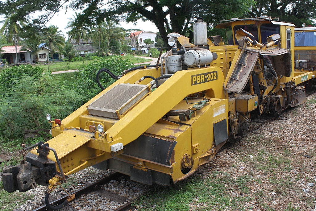 Schotterpflug PBR-202 am 27.Oktober 2010 in der Laem Tanot Station.

