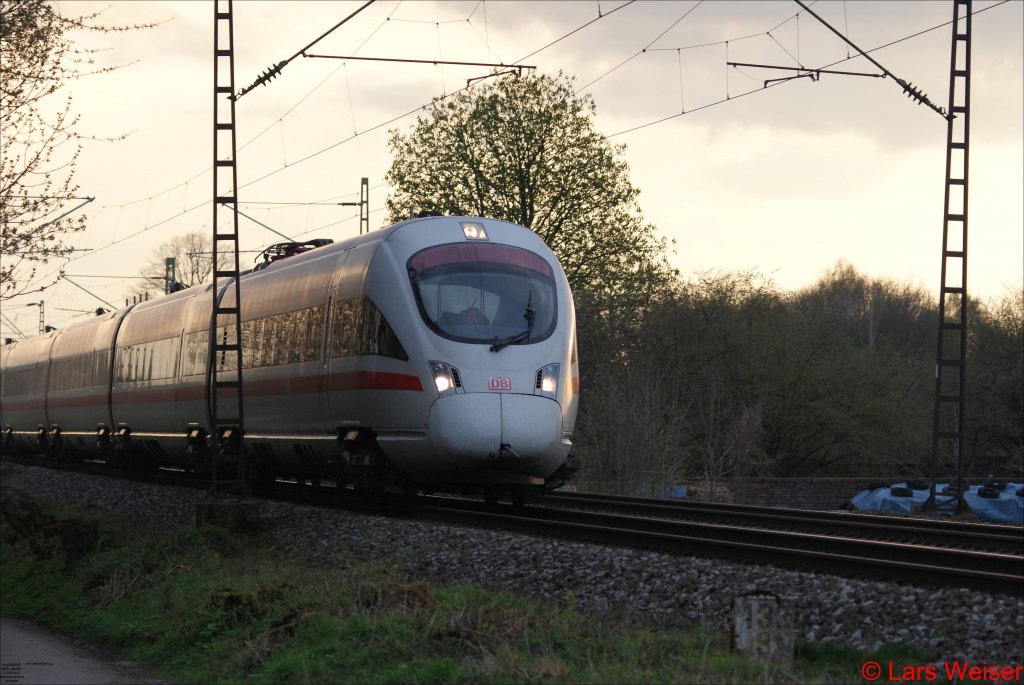Selten: ICE T  Kiel  fhr leer in Richtung Hamm. 