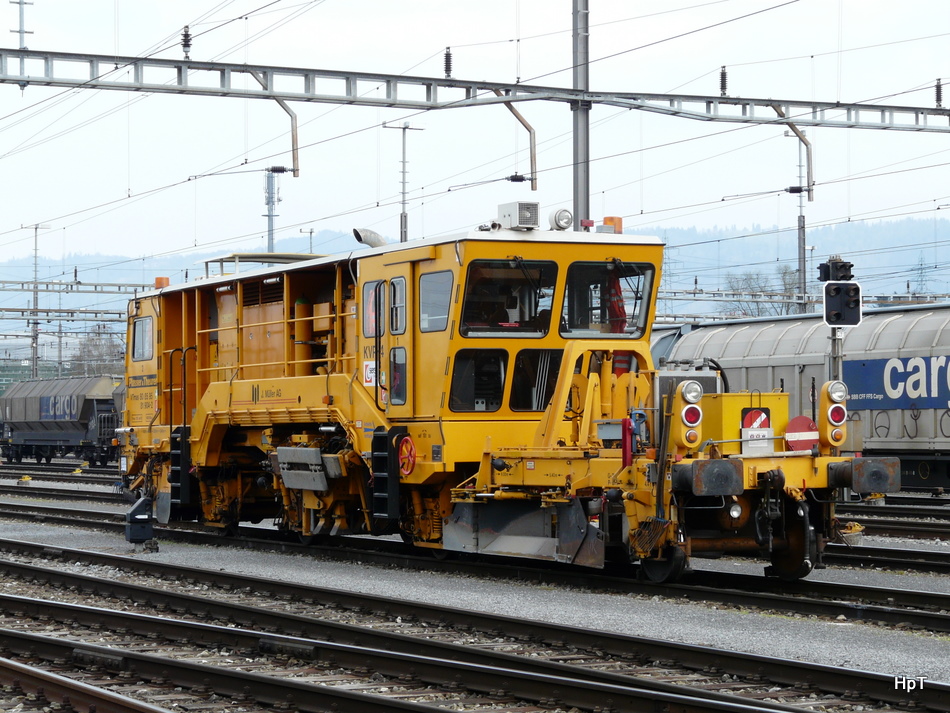 Sersa / J.Mller  - Gleisunterhaltsmaschine VTmas 80 95 95 81 904-2 abgestellt im Gterbahnhof von Rotkreuz am 10.04.2010