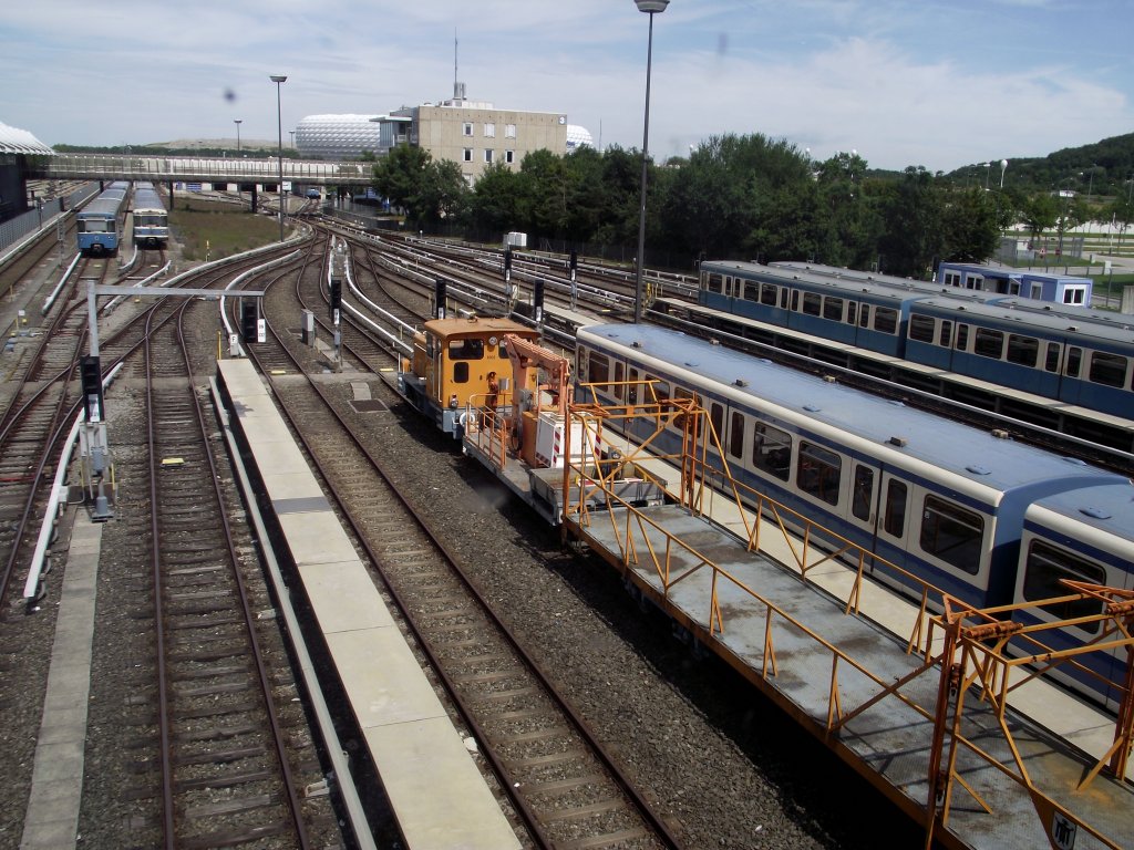 Service Zug der U-Bahn Mnchen am 11.08.11