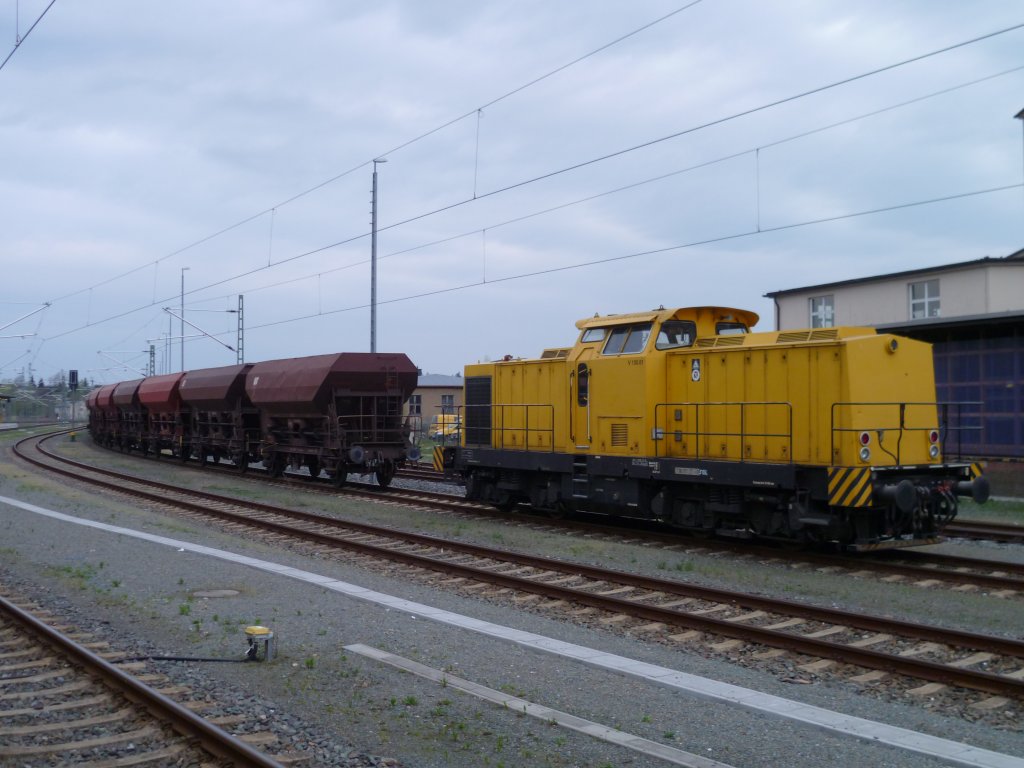 SGL V150.1 (293 507-0) stand in Plauen/V. oberer Bahnhof am 26.04.13