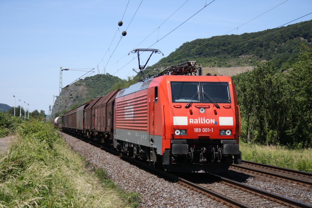 Sichtung von Leutesdorf am Rhein: 189 001-1 am 02.06.2011