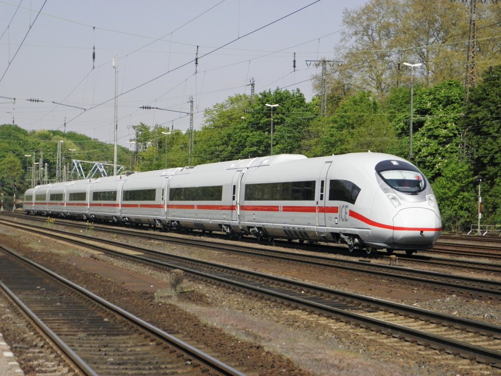 Siemens Velaro-D 407 502-4 beim Wenden in Kln West am 18.4.2011