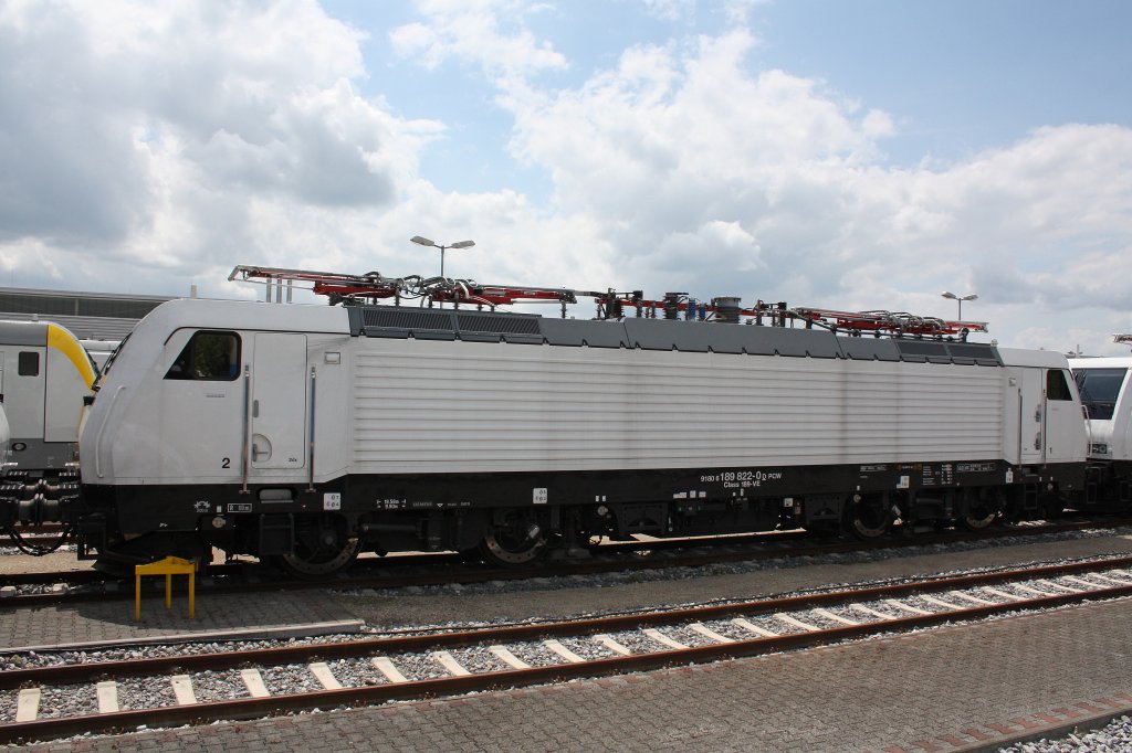 Siemens/PCW 189 822 am 1.7.12 abgestellt in Wegberg-Wildenrath beim Tag der offenen Tr.