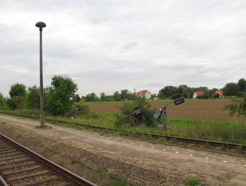 Signalgewichte im Bf Khnhausen; 03.09.2010
