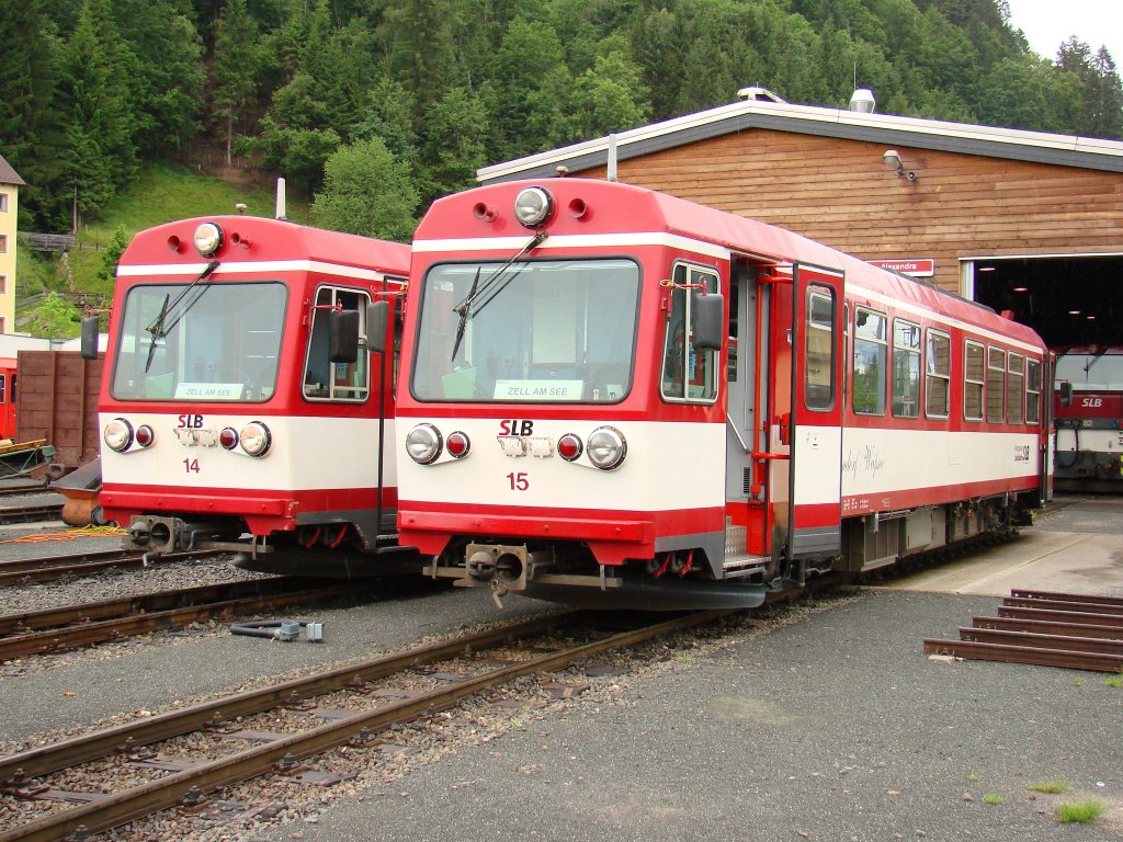 SLB - VT 14 und VT 15 - Bf. Tischlerhausl - 11/06/2012 