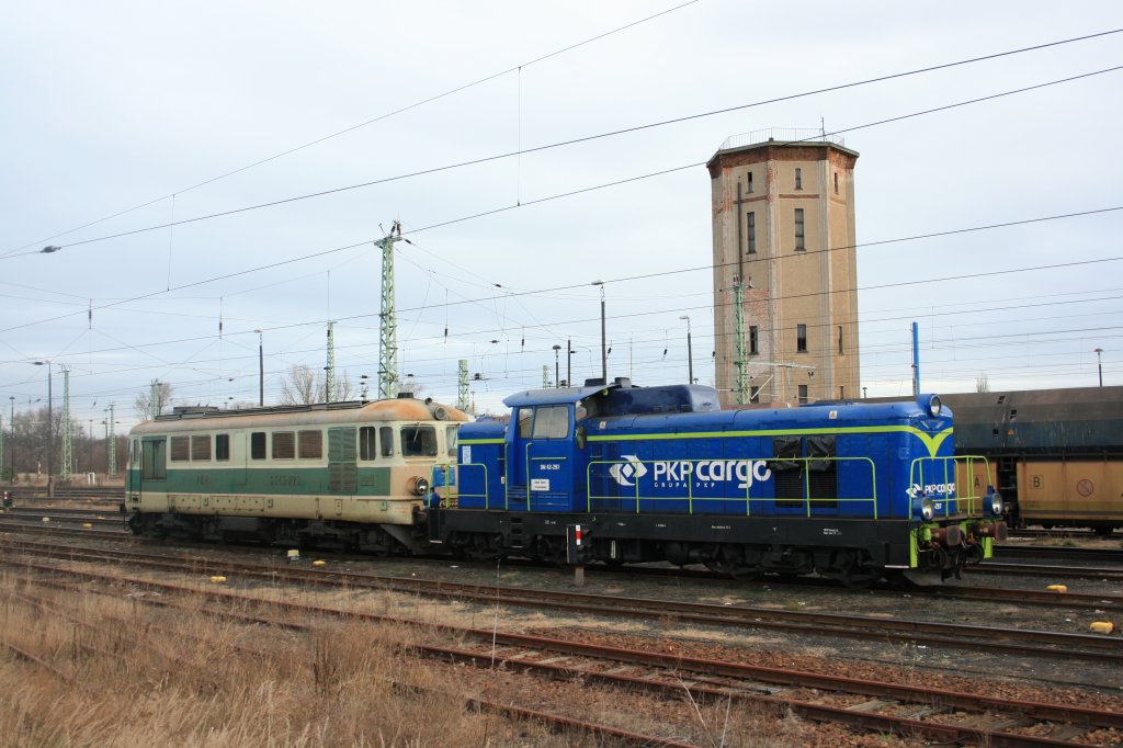 SM 42-297 am 29.11.09 im DB Bahnhof Guben