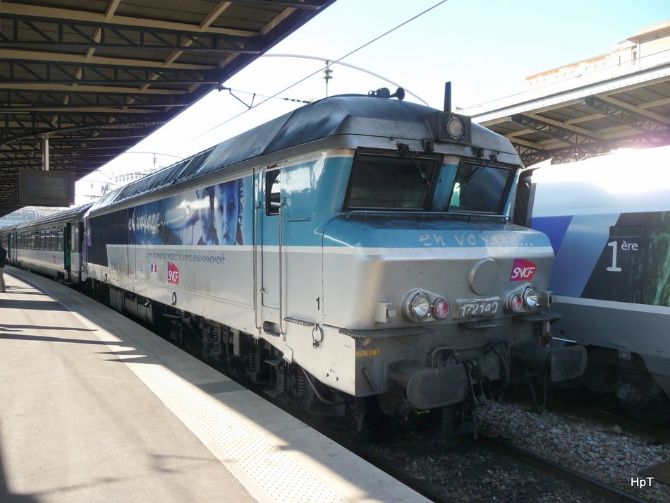 SNCF - Diesellok 172140 in Paris im Bahnhof Gare de L`Est am 18.10.2009